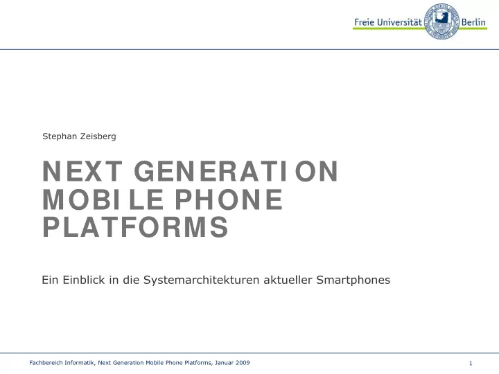 next generati on mobi le phone platforms