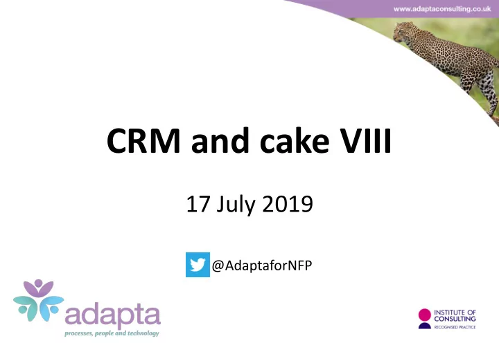 crm and cake viii