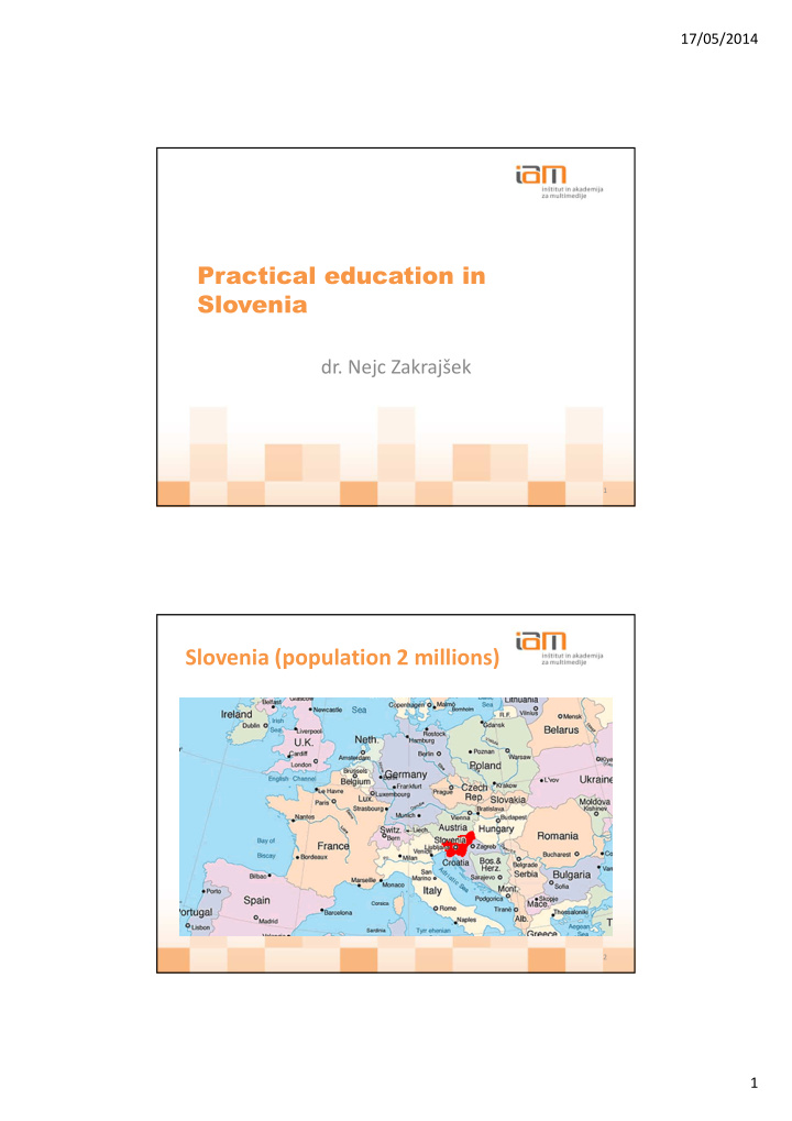 practical education in slovenia