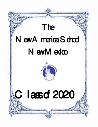 C las  C las  s  s  o  o  f 2020  f 2020  Our M ission:  To empower new immi-  grants, English