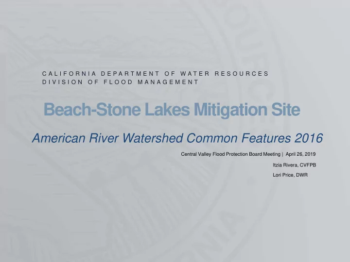beach stone lakes mitigation site