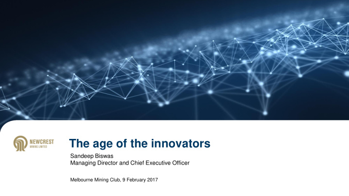 the age of the innovators