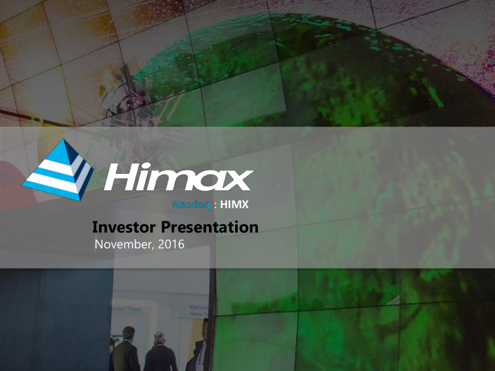 investor presentation