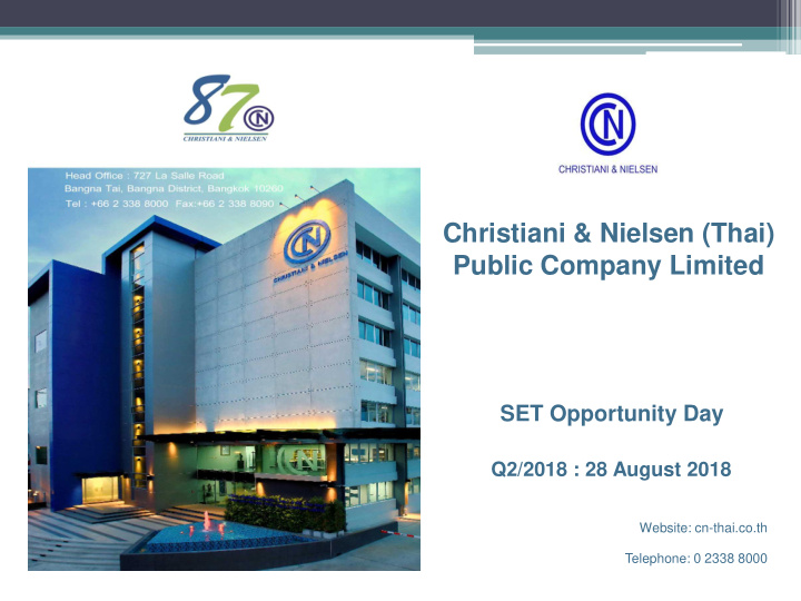 christiani nielsen thai public company limited