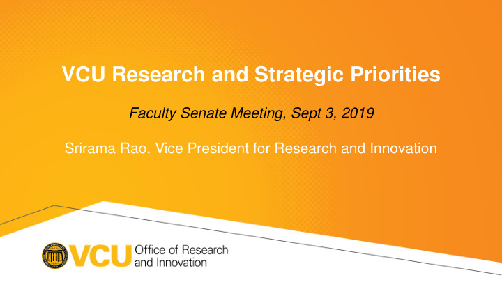 vcu research and strategic priorities