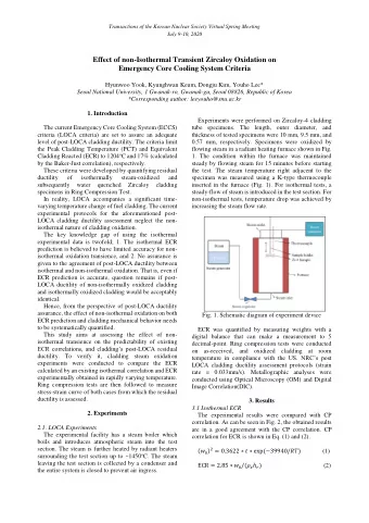 Effect of non-Isothermal Transient Zircaloy Oxidation on  Emergency Core Cooling System Criteria