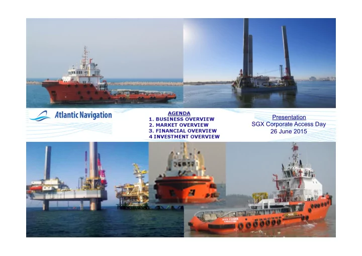 corporate presenta on june 2015