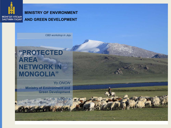 protected area network in mongolia