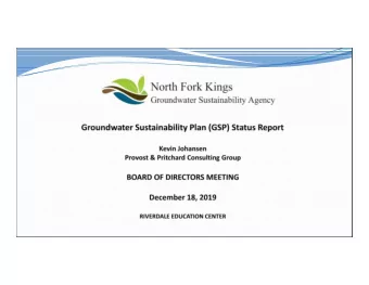 Presentation Overview  1. Schedule  2. Draft GSP Comments Received and Responses  3. Revisions to