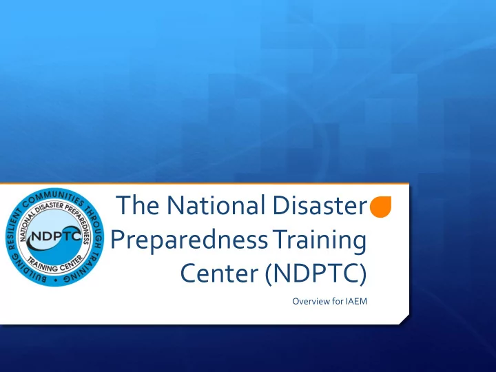 preparedness training