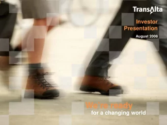 Were ready  for a changing world  1  Forward looking statements  This presentation may