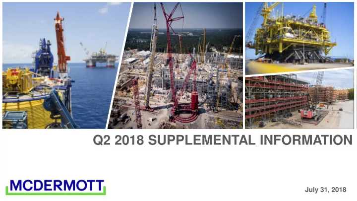 q2 2018 supplemental information