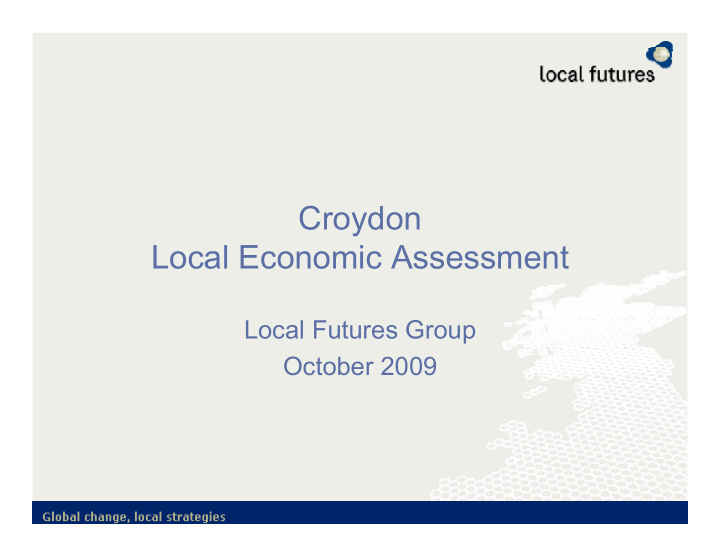 croydon local economic assessment