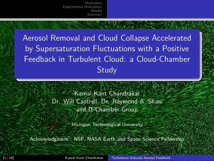 aerosol removal and cloud collapse accelerated by