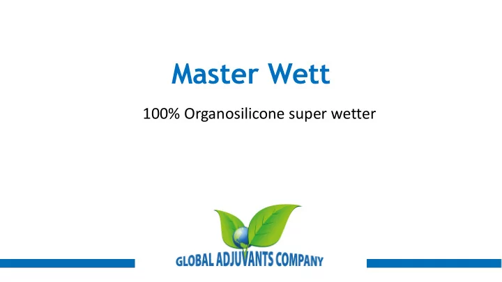 master wett
