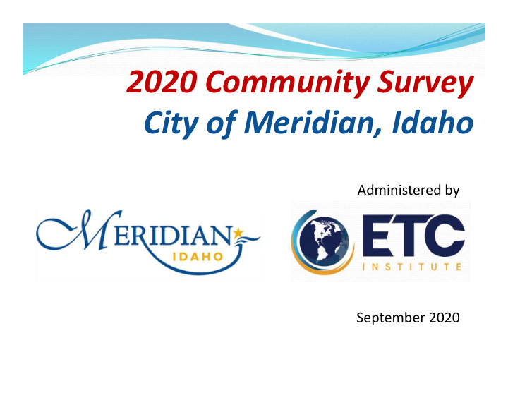2020 community survey city of meridian idaho