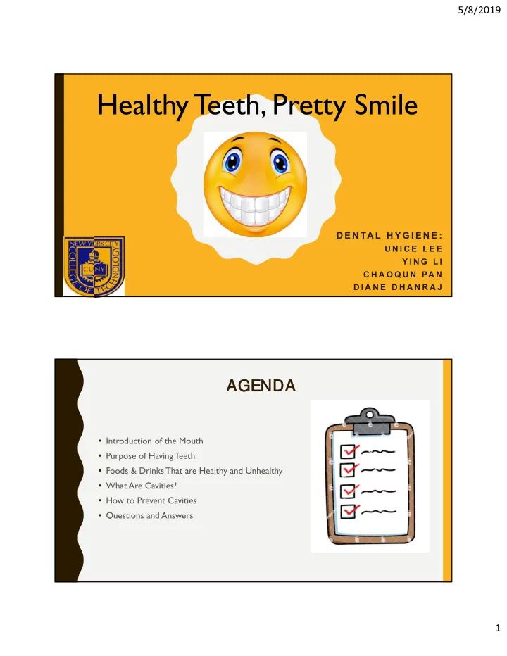 healthy t eeth pretty smile