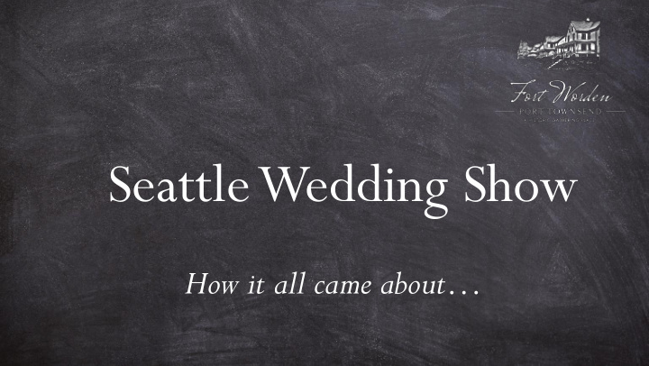 seattle wedding show