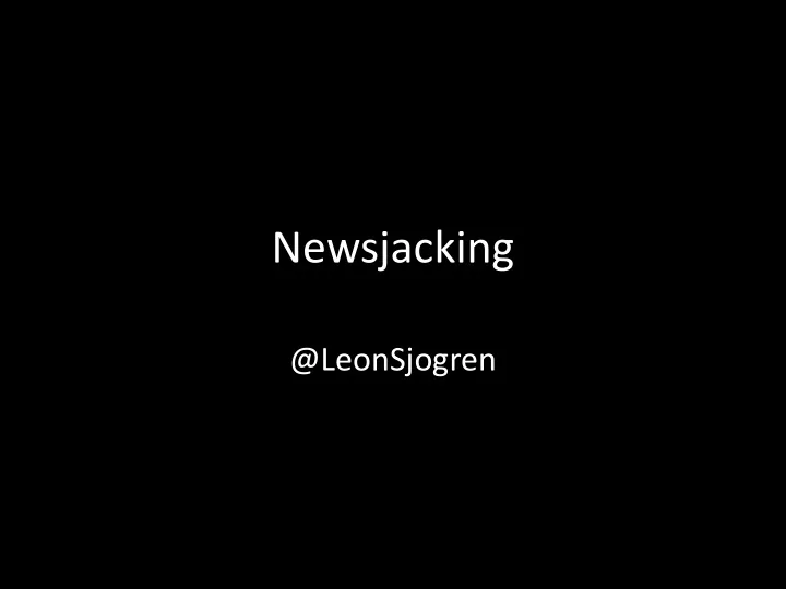 newsjacking