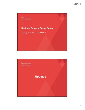 Updates  1  24/08/2015  The Future of Sector Forums  The Future of Sector Forums  Feedback from