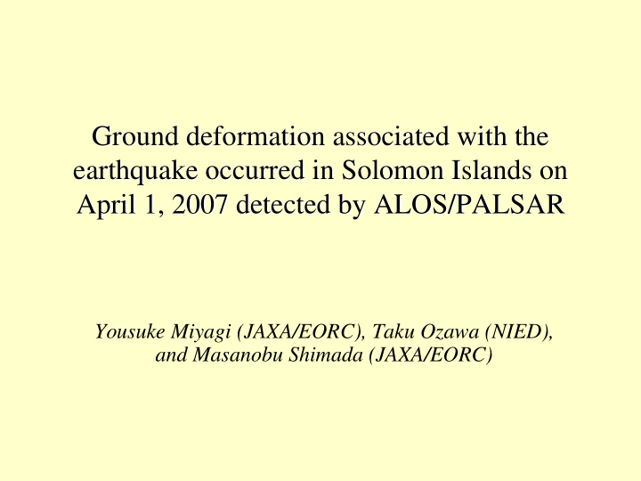 ground deformation associated with the ground deformation