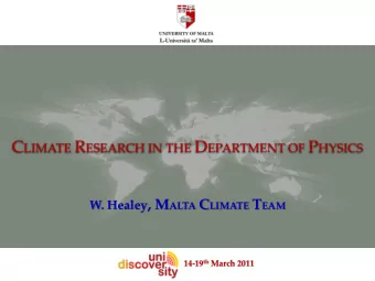 Climate Model PRECIS  Why the climate?  -The weather patterns over a period of years.  -The