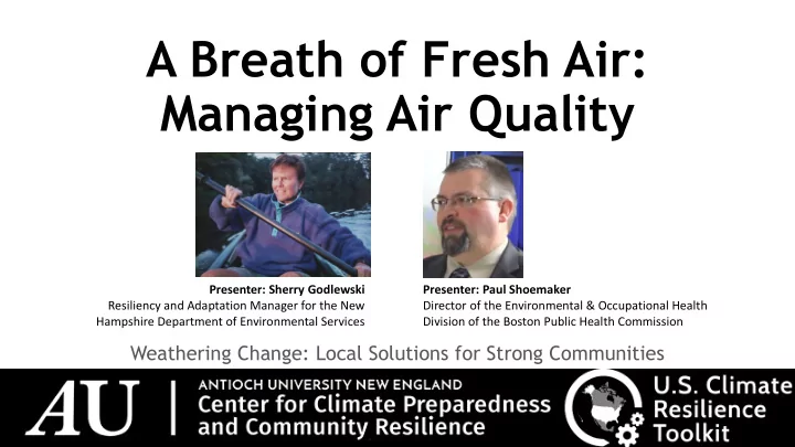 a breath of fresh air