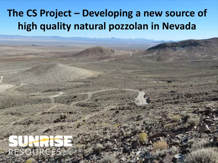 the cs project developing a new source of high quality