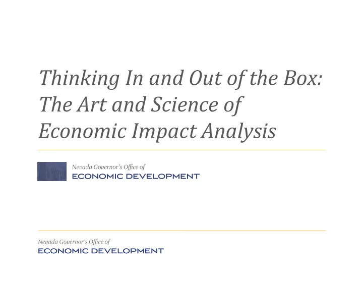 thinking in and out of the box the art and science of