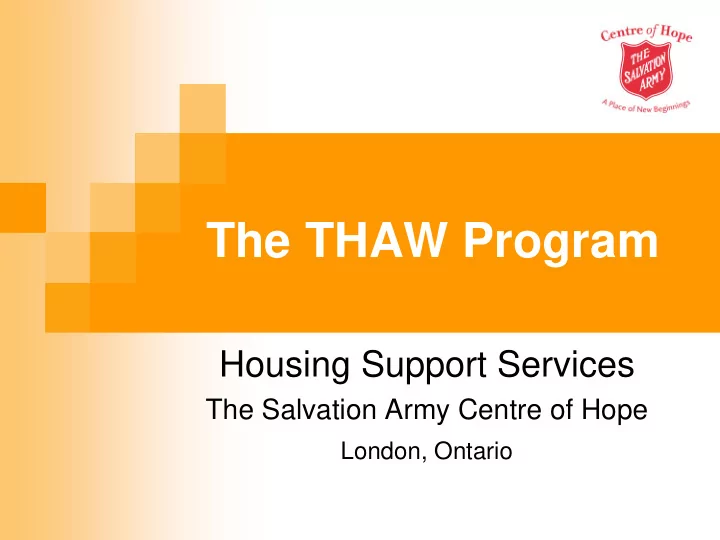 the thaw program