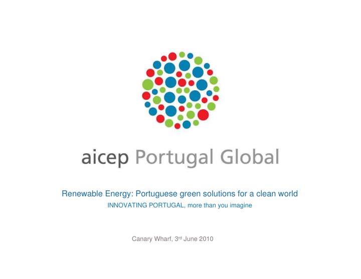 renewable energy portuguese green solutions for a clean