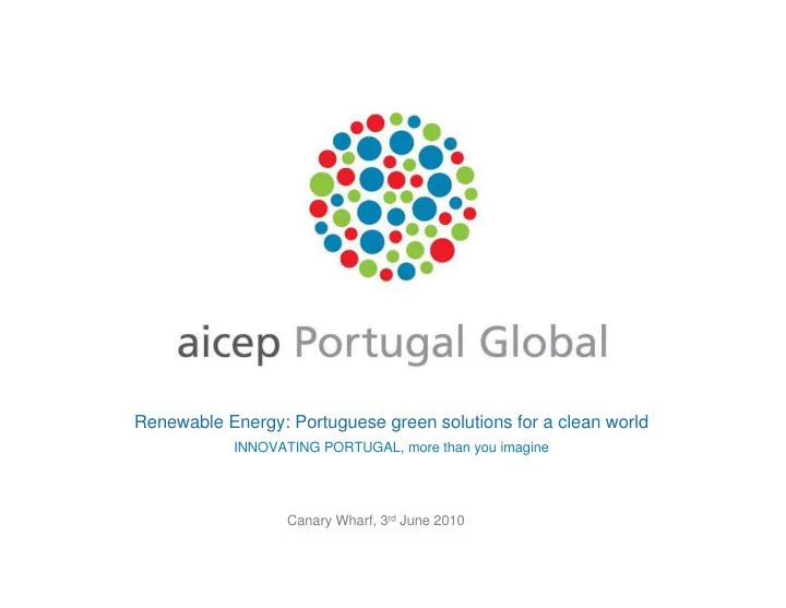 renewable energy portuguese green solutions for a clean