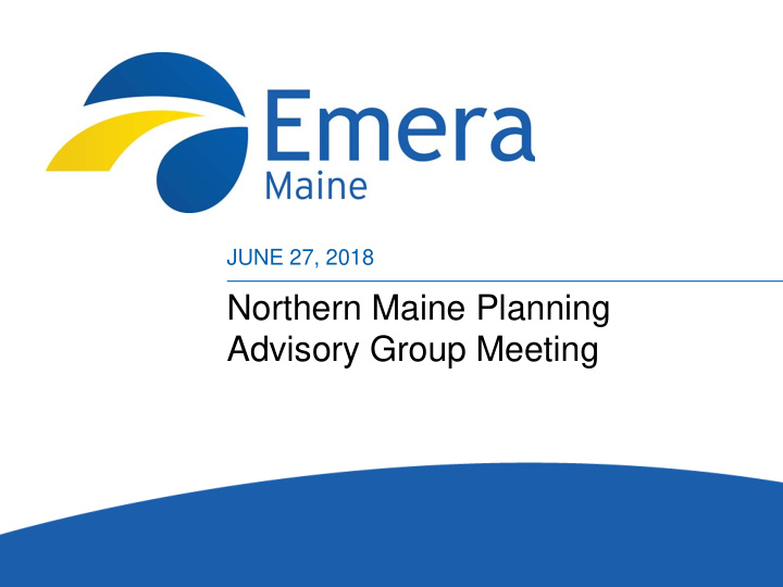 northern maine planning advisory group meeting meeting