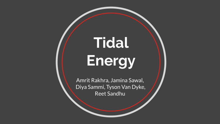 tidal energy