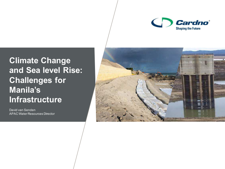 climate change and sea level rise challenges for manila s