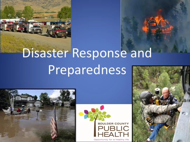 preparedness