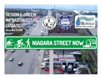 DESIGN &amp; GREEN  INFRASTRUCTURE  UPDATE  December 13, 2016  Welcome &amp; Introduction  Michael