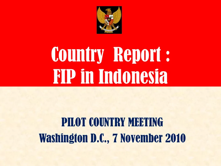 fip in indonesia