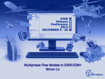 Mult  ltipha  hase F  Flo  low M  Models  ls i  in S  n STAR-C  -CCM+  Simo  mon L  n Lo  Eule