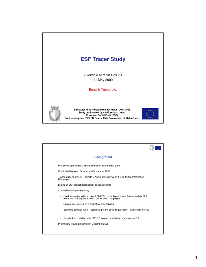 esf tracer study