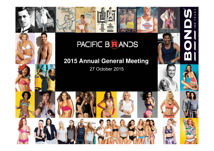 2015 annual general meeting