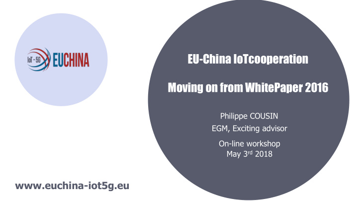 eu china iotcooperation moving on from whitepaper 2016