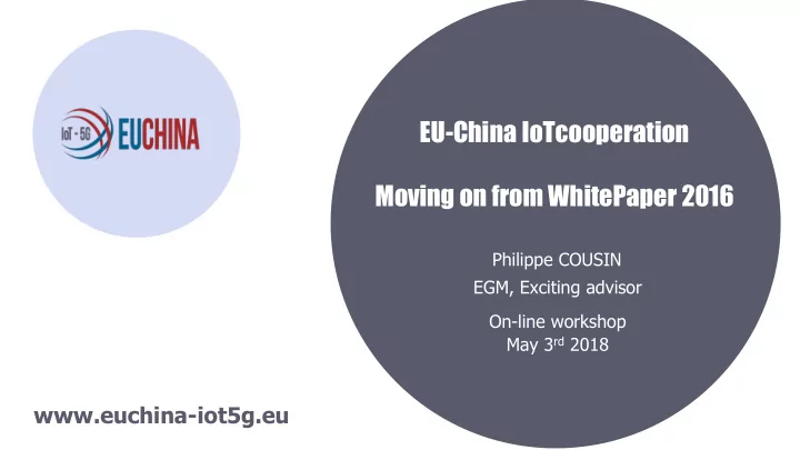 eu china iotcooperation moving on from whitepaper 2016