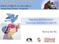 migration and dislocation assuming uncertainty in daily