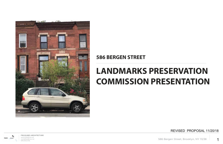 landmarks preservation commission presentation