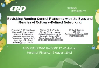Revisiting Routing Control Platforms  with the Eyes and Muscles of  Software-Defined Networking