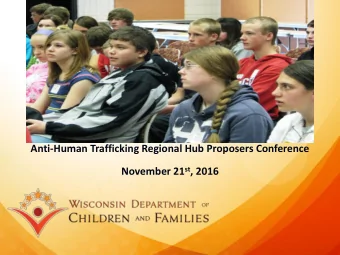 Agenda  Background information  Overview of Request for Proposal  (RFP )    Goals