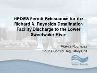 npdes permit reissuance for the richard a reynolds