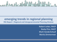emerging trends in regional planning
