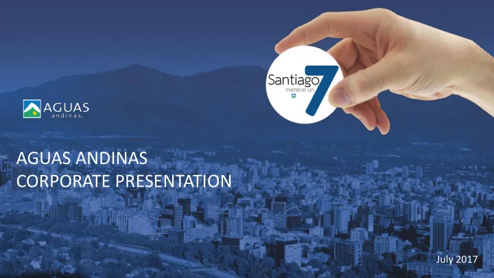 aguas andinas corporate presentation